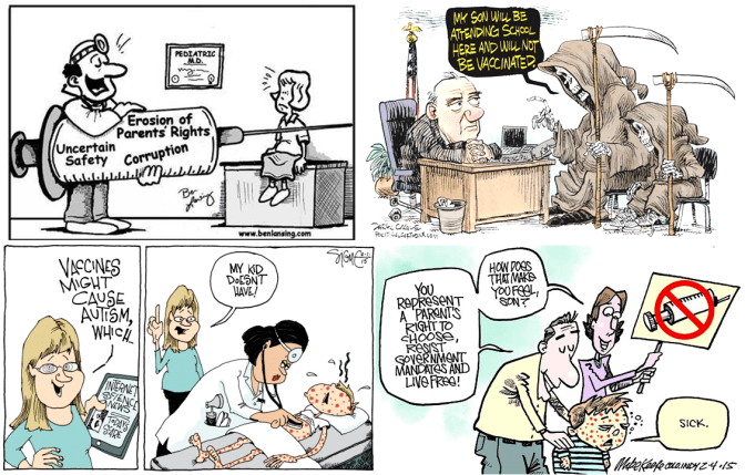 Anti Vaccines Cartoons Evolution Literay