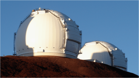 Keck I and II telescopes Mauna Kea Hawaii