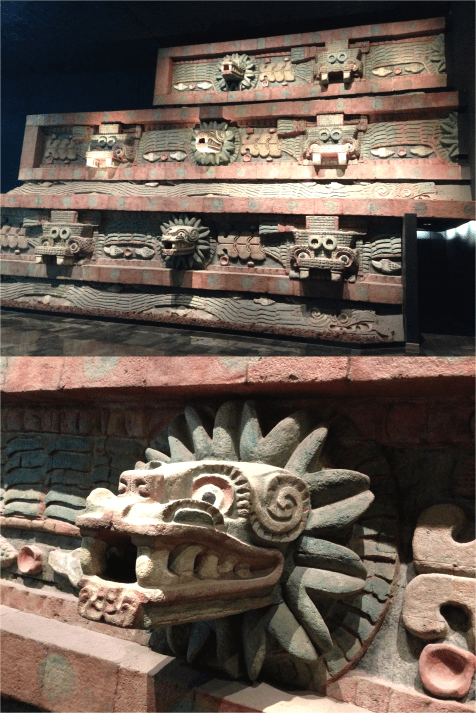 Pyramid Close Up Jaguar Museum of Anthropology Mexico - Photo G-Paz-y-Mino-C 2015