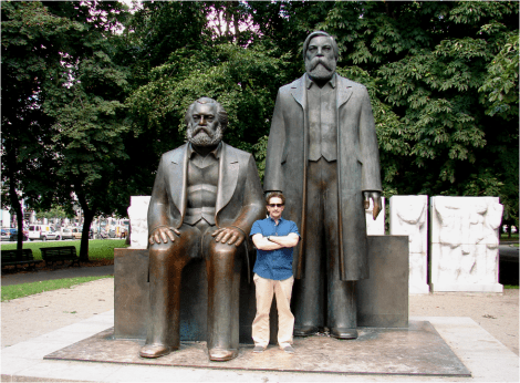 With Marx and Engels Berlin 2011