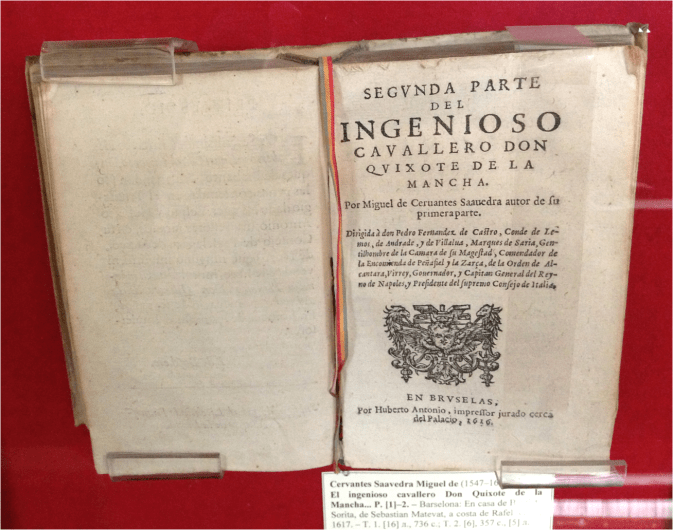 DON QVIXOTE OF LA MANCHA Book Museum Russian State Library - Photo G-Paz-y-Mino-C 2016